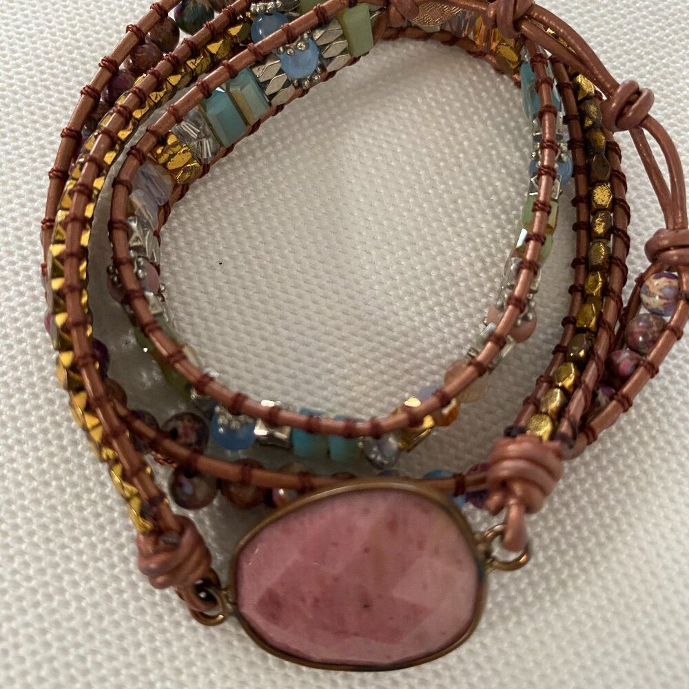WRAP BRACELET - COLORED STONES